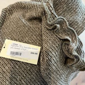 Army Greenish Girl’s Sweater